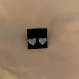 Vintage earrings blue hearts